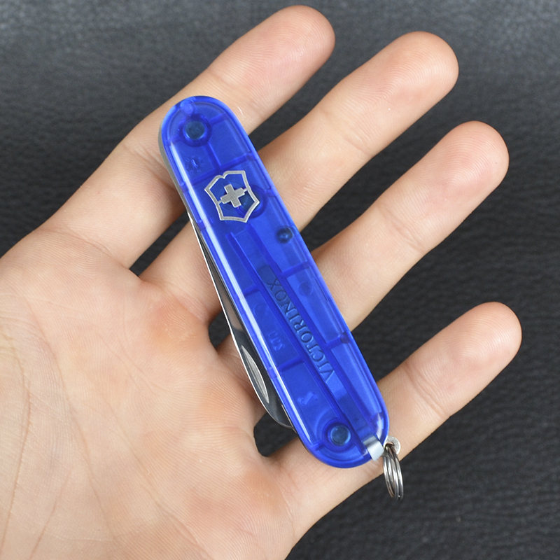 Ніж складаний, мультитул дитячий Victorinox My First (84мм, 9 функцій), синій 0.2373.Т2