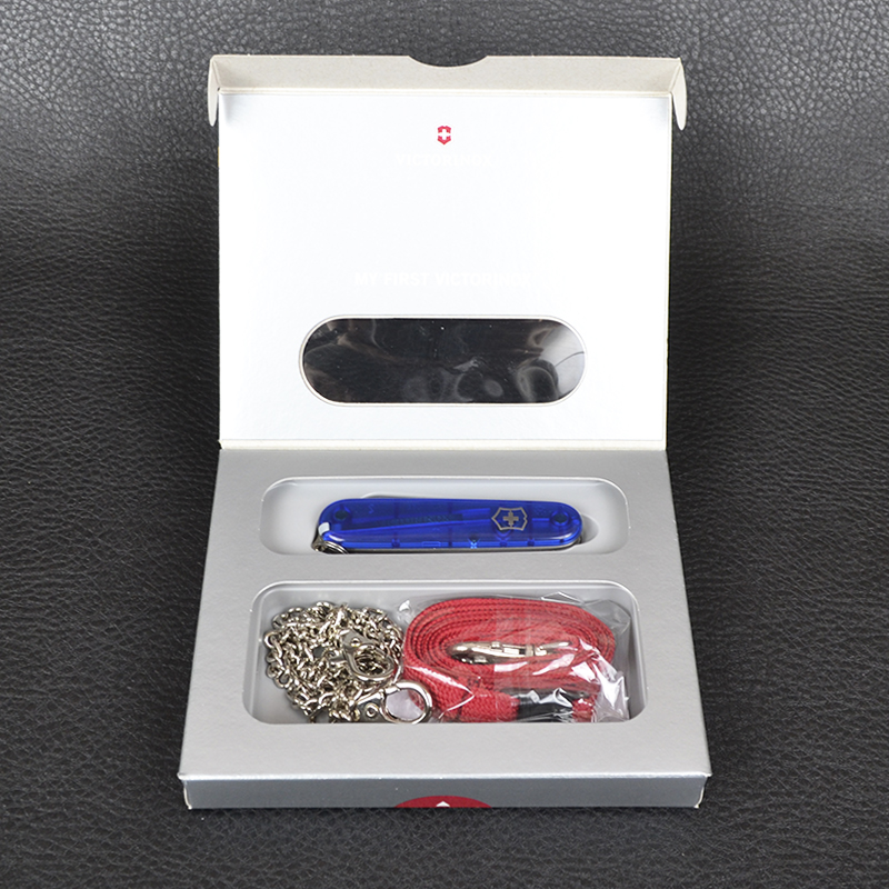 Ніж складаний, мультитул дитячий Victorinox My First (84мм, 9 функцій), синій 0.2373.Т2