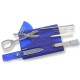 Набор Victorinox Swisscard (82х54х4мм, 10 функций), синий прозр. 0.7122.Т2