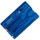 Набор Victorinox Swisscard (82х54х4мм, 10 функций), синий прозр. 0.7122.Т2
