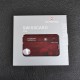 Набор Victorinox Swisscard Lite (82х54х4мм, 13 функций), красный прозр. 0.7300.Т