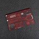 Набор Victorinox Swisscard Lite (82х54х4мм, 13 функций), красный прозр. 0.7300.Т