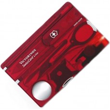 Набор Victorinox Swisscard Lite (82х54х4мм, 13 функций), красный прозр. 0.7300.Т