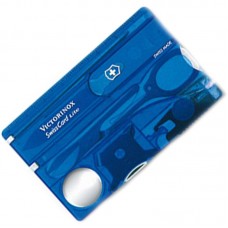 Набор Victorinox Swisscard Lite (82х54х4мм, 13 функций), синий прозр. 0.7322.Т2