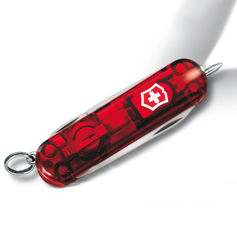 Нож складной, мультитул + LED Victorinox Signature Lite (58мм, 7 функций), красный 0.6226.Т