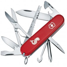 Нож складной, мультитул Victorinox Fisherman (91мм, 17 функций), красный 1.4733.72