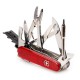 Ніж складаний, мультитул Victorinox Cybertool (91мм, 34 функції), червоний прозорий. 1.7725.T