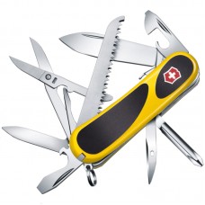 Нож складной, мультитул Victorinox Evogrip S18 (85мм, 15 функций), желтый 2.4913.SC8