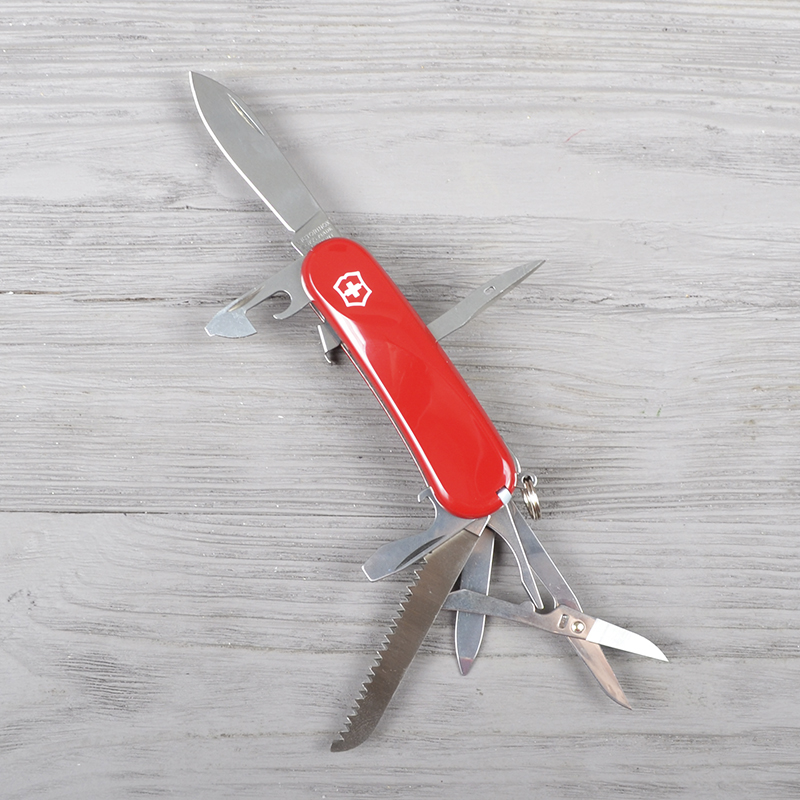 Ніж складаний, мультитул Victorinox Evolution S17 (85мм, 15 функцій), червоний 2.3913.SE