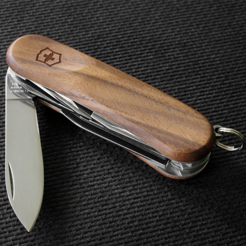 Ніж складаний, мультитул Victorinox Evowood 10 (85мм, 11 функцій), дерево 2.3801.63