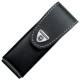 Чохол для ножів Victorinox (111мм, 6 шарів) шкіряний, на липучці, пов. кліпом, чорний 4.0524.31