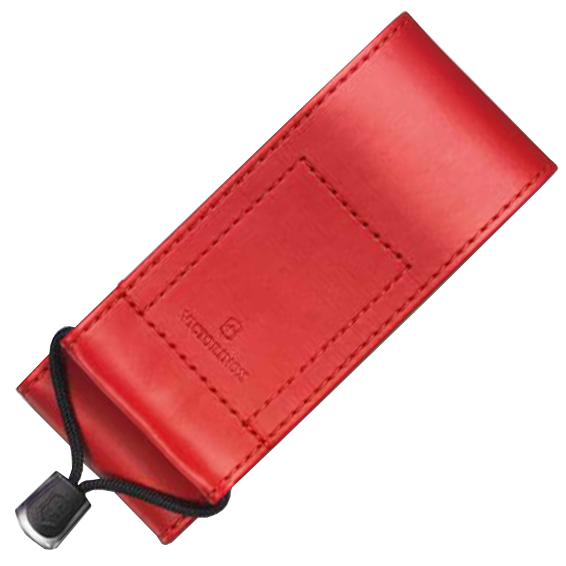 Чохол для ножів Victorinox Swisstool (111мм, 4 шари) на липучці, шкір. зам., червоний 4.0482.1