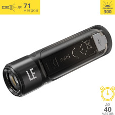 Мощный мини-наключник Nitecore TIKI LE, черный