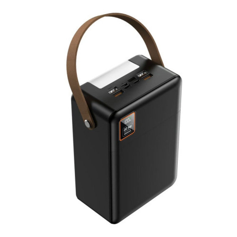 Power Bank Topomax Travel Series 80000mAh (4USB/Type-C/Micro/Lightning/22.5W)- чорний (900164)