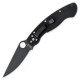Ніж складаний Spyderco Military (довжина: 241мм, лезо: 102мм, чорне), чорний