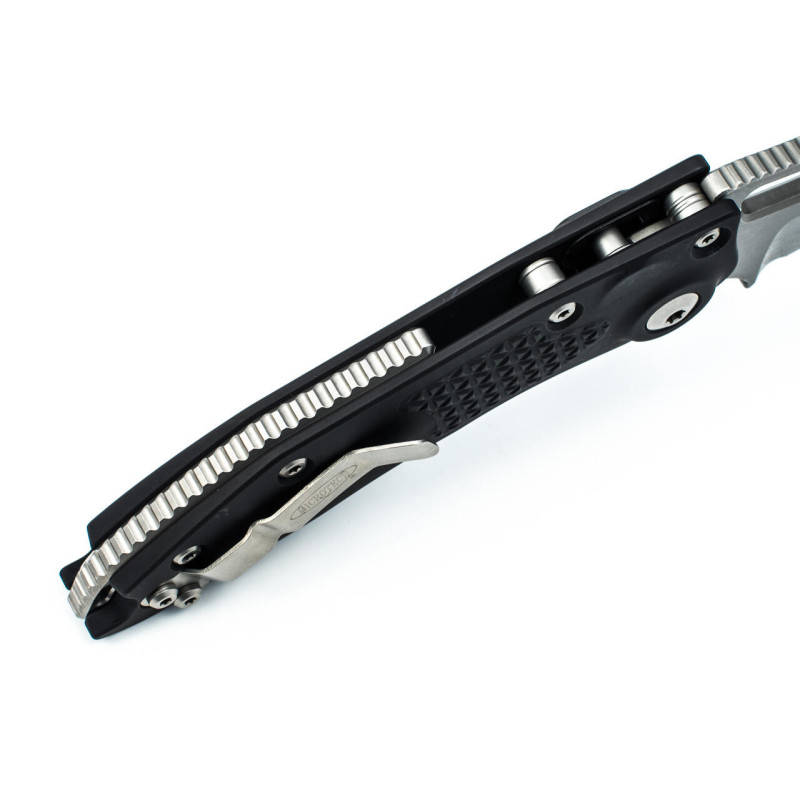 Нож Microtech Stitch S/E Stonewash Standard Black