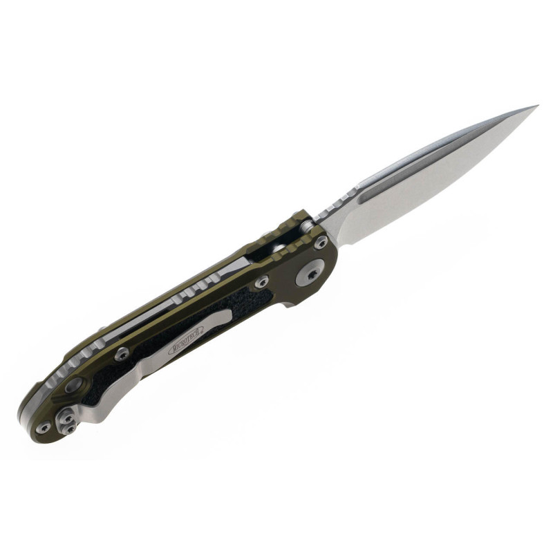Нож Microtech L.U.D.T. S/E Gen III,  stonewash клинок, рукоять OD Green