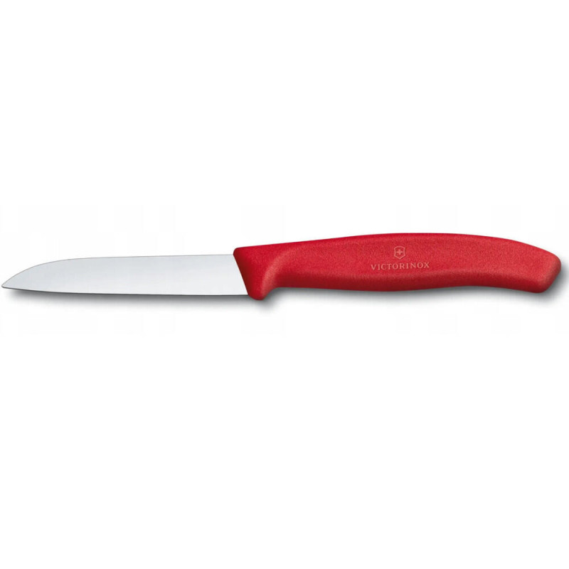 Ніж кухонный Victorinox SwissClassic для чистки овощей и фруктов, 8см, красный