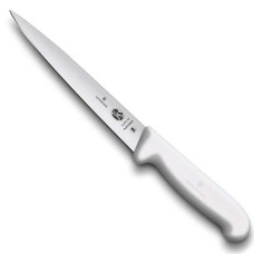 Нож кухонный филейный Victorinox Fibrox 18 см, белый