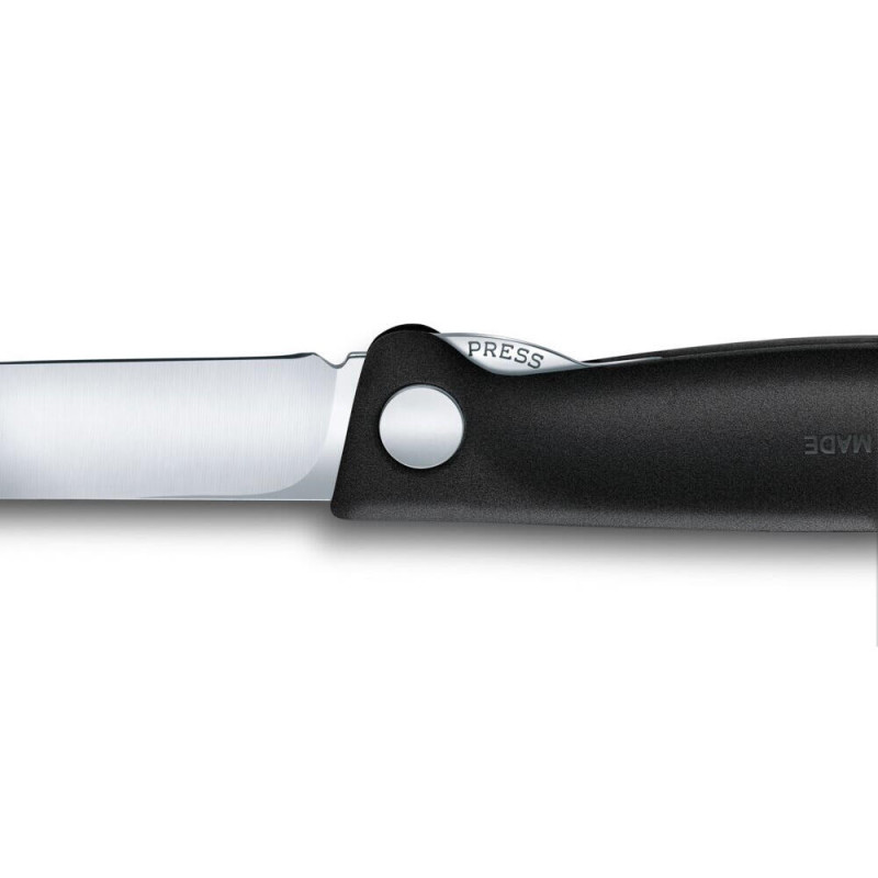 Нож кухонный складной Victorinox SwissClassic 11 см, скругленный, черный