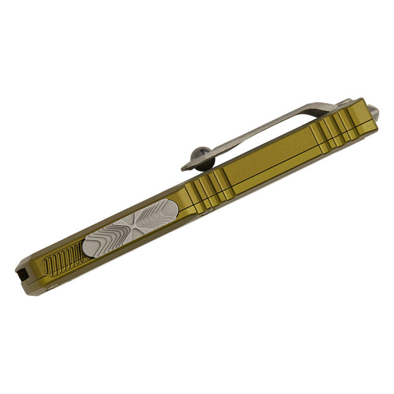 Нож Microtech Ultratech Gen IV OTF полусеррейтор S/E Apoc OD Green