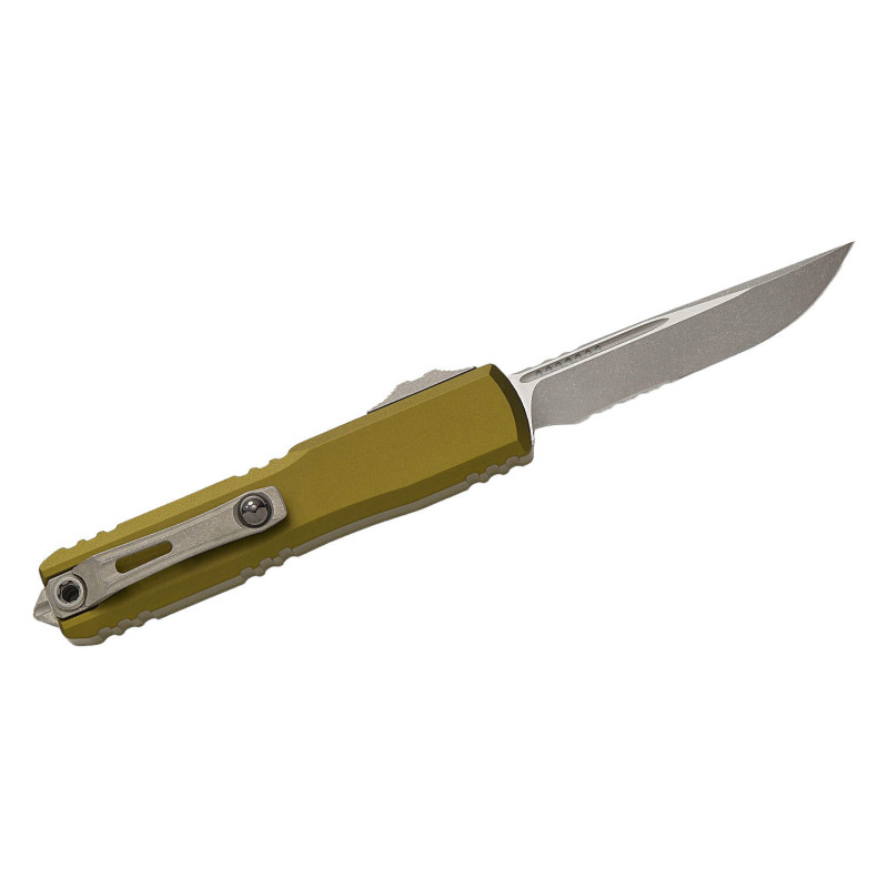 Нож Microtech Ultratech Gen IV OTF полусеррейтор S/E Apoc OD Green
