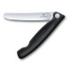 Нож кухонный складной Victorinox SwissClassic 11 см, скругленный, черный