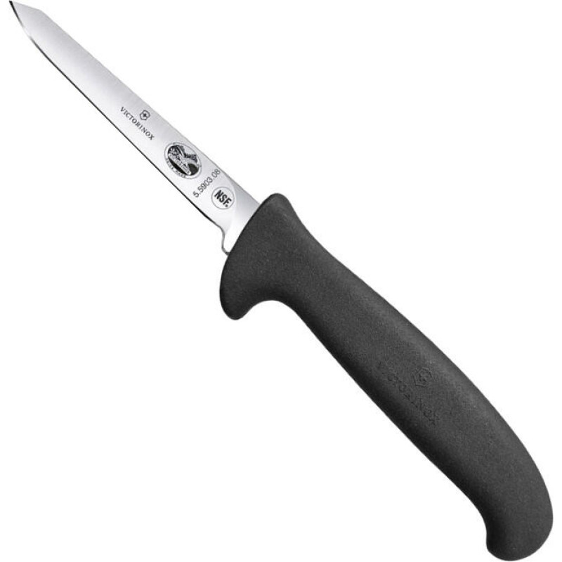 Нож кухонный разделочный для птицы Victorinox Fibrox 8 см, чёрный