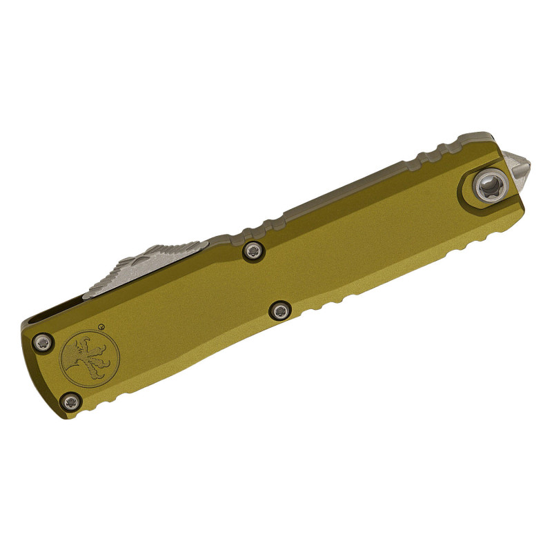 Нож Microtech Ultratech Gen IV OTF полусеррейтор S/E Apoc OD Green