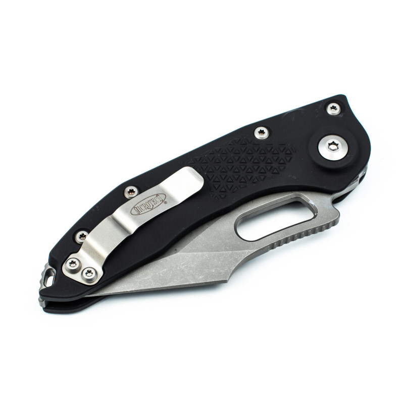 Нож Microtech Stitch S/E Stonewash Standard Black