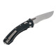 Нож Microtech Amphibian Ram-Lok, клинок полусерр. Stwsh Fluted,  рукоять черная G10