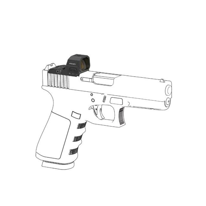 Прицел коллиматорный Vector Optics Frenzy FA 1x16x21 Glock MOS 3 MOA