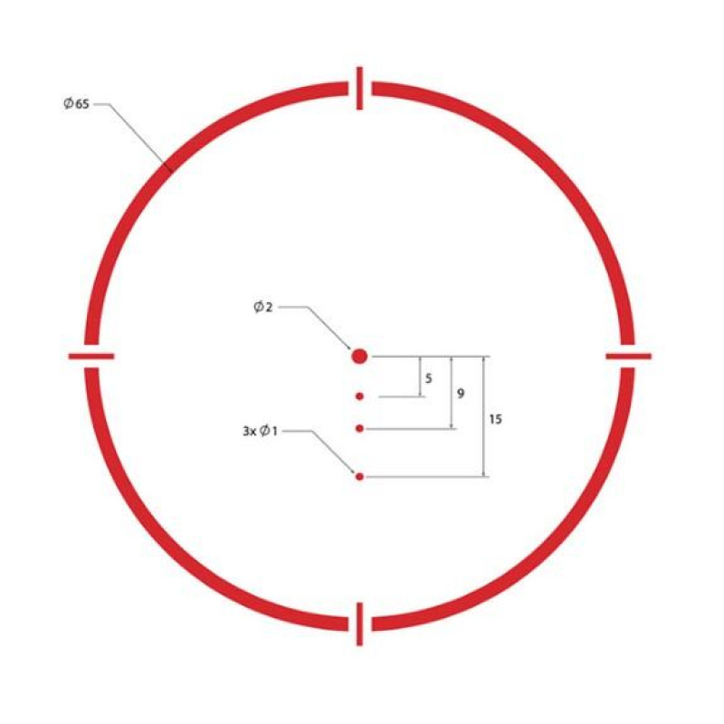 Прицел коллиматорный SIG Optics ROMEO4T BALLISTIC 2 MOA DOT 65 MOA CIRCLE, SOLAR, BLACK
