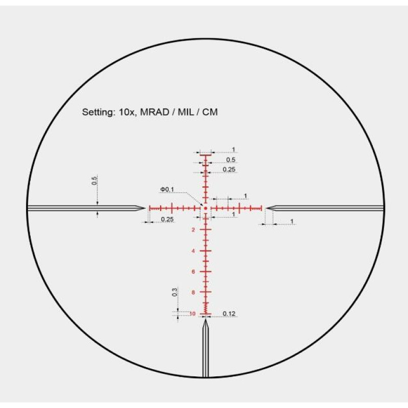 Прицел оптический Vector Optics Hugo 3-12x40i (25,4 мм) SFP illum. Fiber VHU-3 MIL