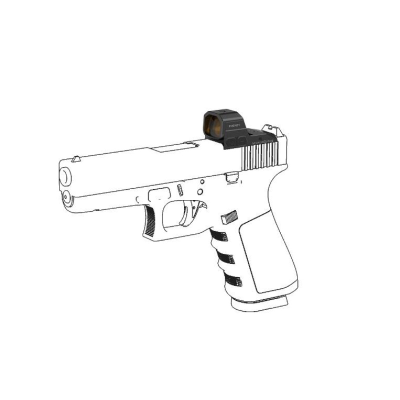 Прицел коллиматорный Vector Optics Frenzy FA 1x16x21 Glock MOS 3 MOA