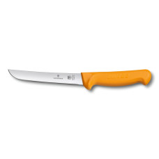 Ніж кухонний обвалочний Victorinox Swib Boning, широкий, вигнутий, оранжевий, 16 см