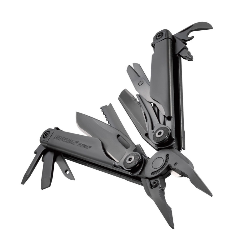 Мультиинструмент Leatherman Surge Black, нейлоновый чехол Molle
