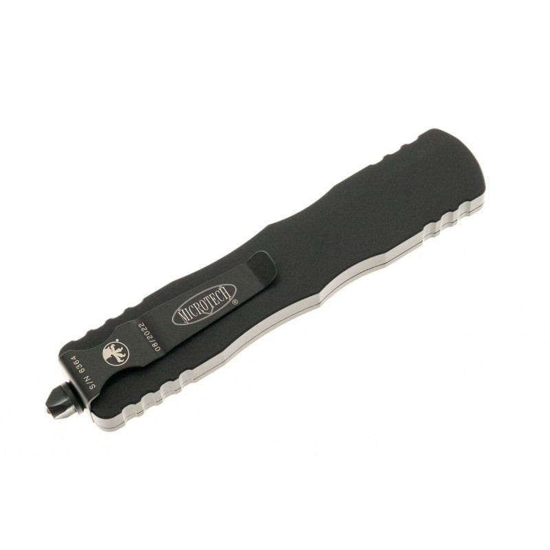 Нож Microtech Dirac Delta D/E OTF, черный клинок, черная рукоять