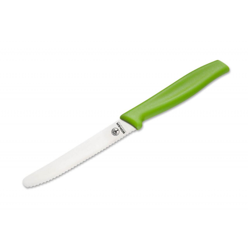 Серрейторный кухонный нож Boker Sandwich Knife, зеленый