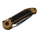 Нож Microtech L.U.D.T. S/E Gen III,  черный клинок, танто, рукоять tan