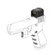 Прицел коллиматорный Vector Optics FRENZY PLUS 1X18X22 GENII 3 МОА VOD footprint