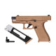 Пневматический пистолет Umarex Glock 19X TAN Blowback кал. 4,5 мм (с затворной задержкой)