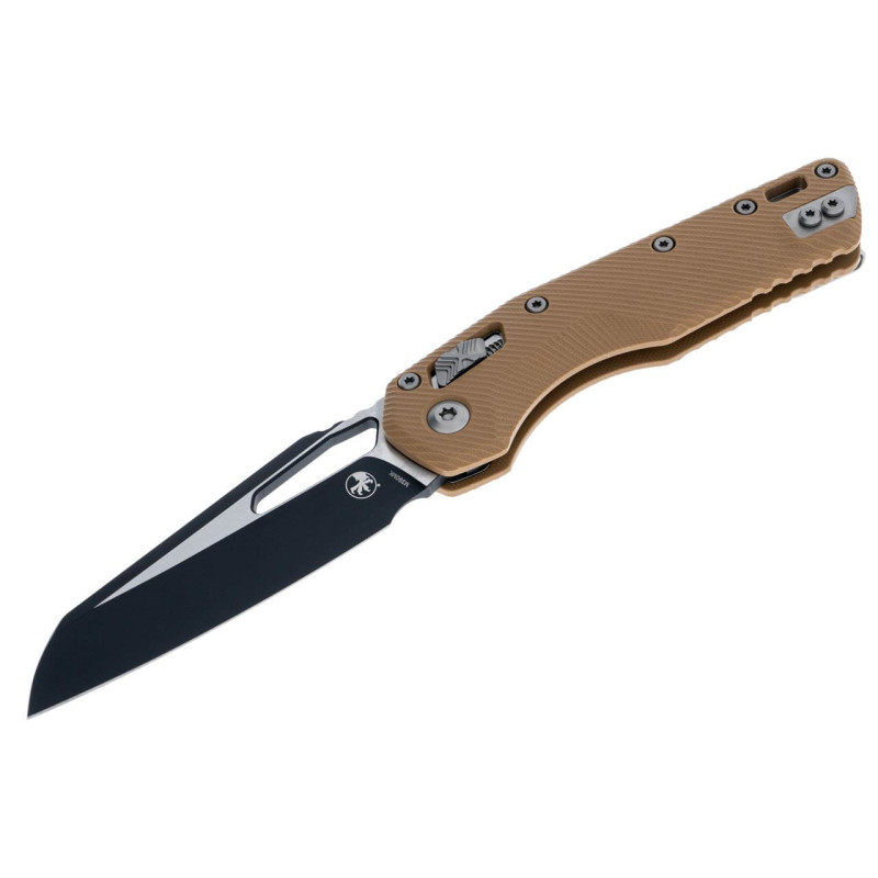 Нож Microtech MSI SE, fluted black, G10, tan