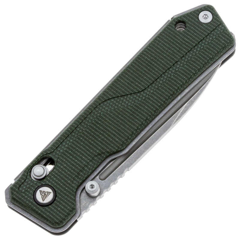 Нож SRM Rubik 7228B-MG, Sandvik 14C28N, микарта, зеленый