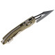 Нож Microtech Stitch S/E Ram-Lock, fluted, черный клинок, рукоять G10 OD green