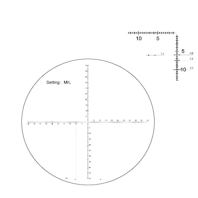Бинокль с сеткой Vector Optics Continental Plus 10x42 ED