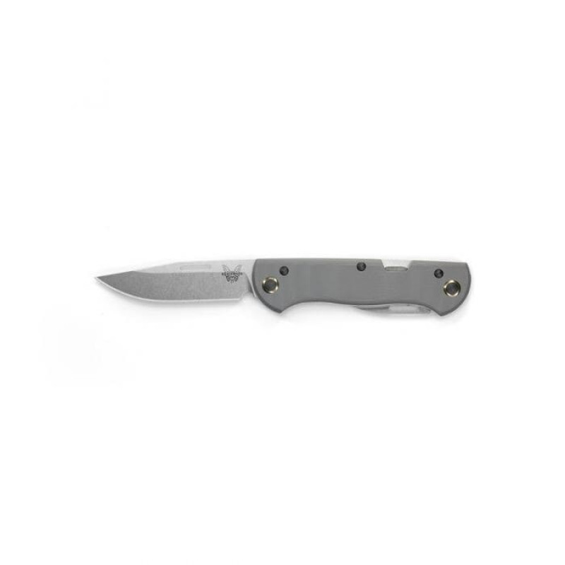 Нож Benchmade "Weekender", 2 клинка, серый