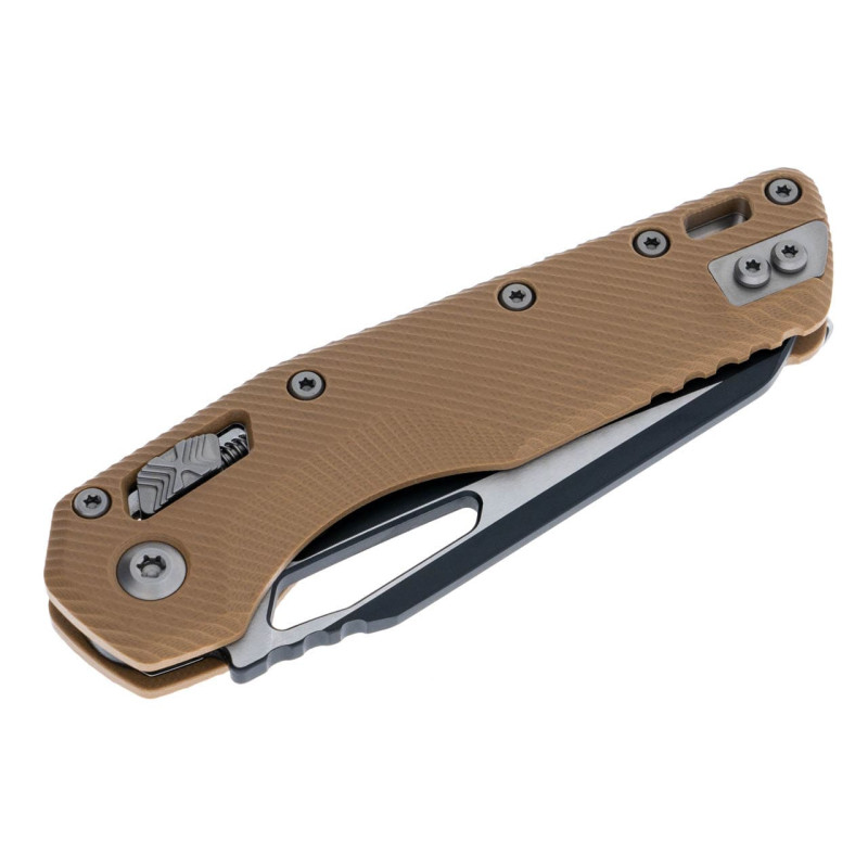 Нож Microtech MSI SE, fluted black, G10, tan