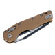 Нож Microtech MSI SE, fluted black, G10, tan