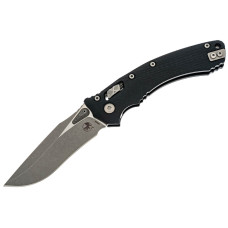 Нож Microtech Amphibian Ram-Lock, клинок Apoc Fluted, черная рукоять G10